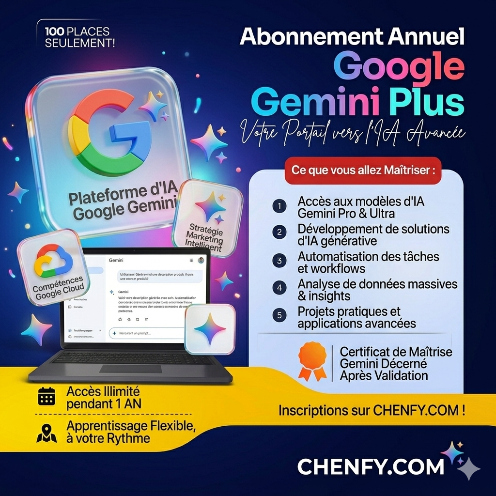 Abonnement Google Gemini Advanced (Pro) - Recharge